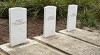 Reinstated headstones of Australian Service Personnel in the Third Quarantine Cemetery